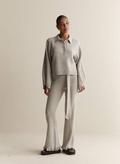 Jenny Wool Knit | Grey Marle