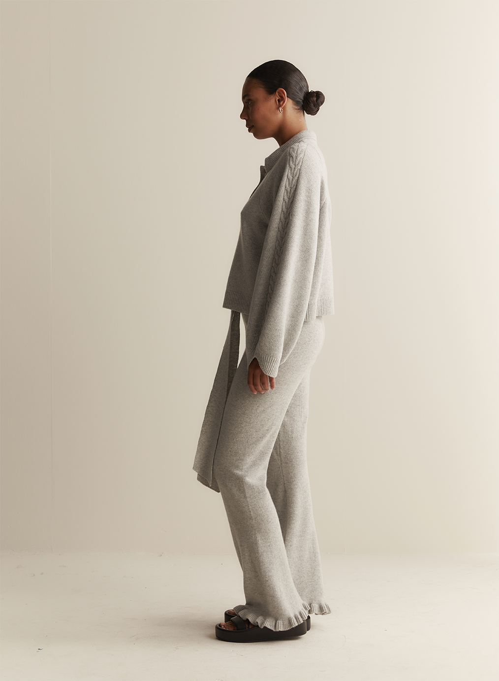 Jenny Wool Knit | Grey Marle