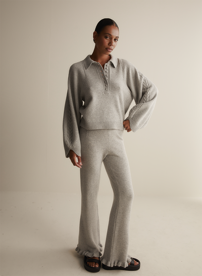 Jenny Wool Knit | Grey Marle