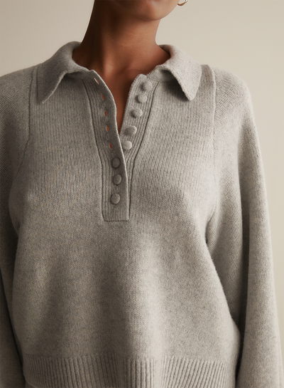 Jenny Wool Knit | Grey Marle