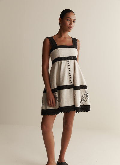 Natalia Linen Mini Dress