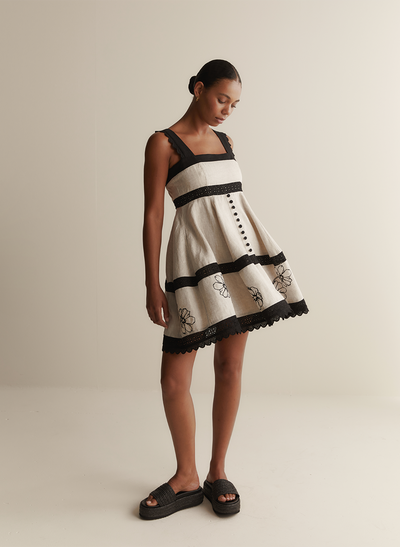 Natalia Linen Mini Dress