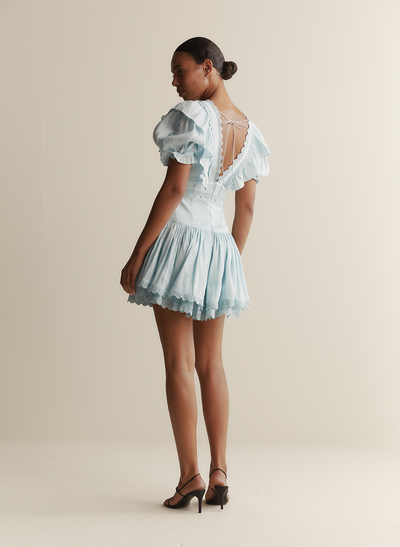 Miranda Silk Linen Mini Dress