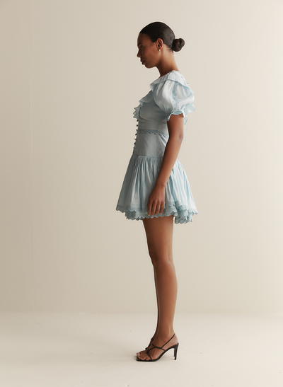 Miranda Silk Linen Mini Dress