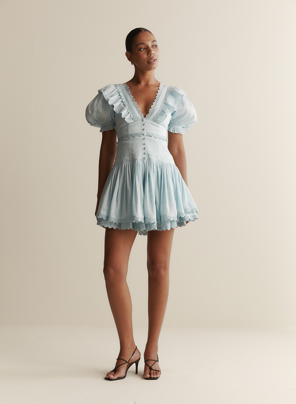 Miranda Silk Linen Mini Dress
