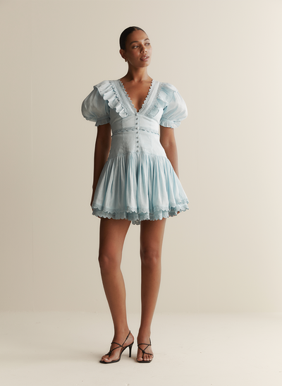 Miranda Silk Linen Mini Dress