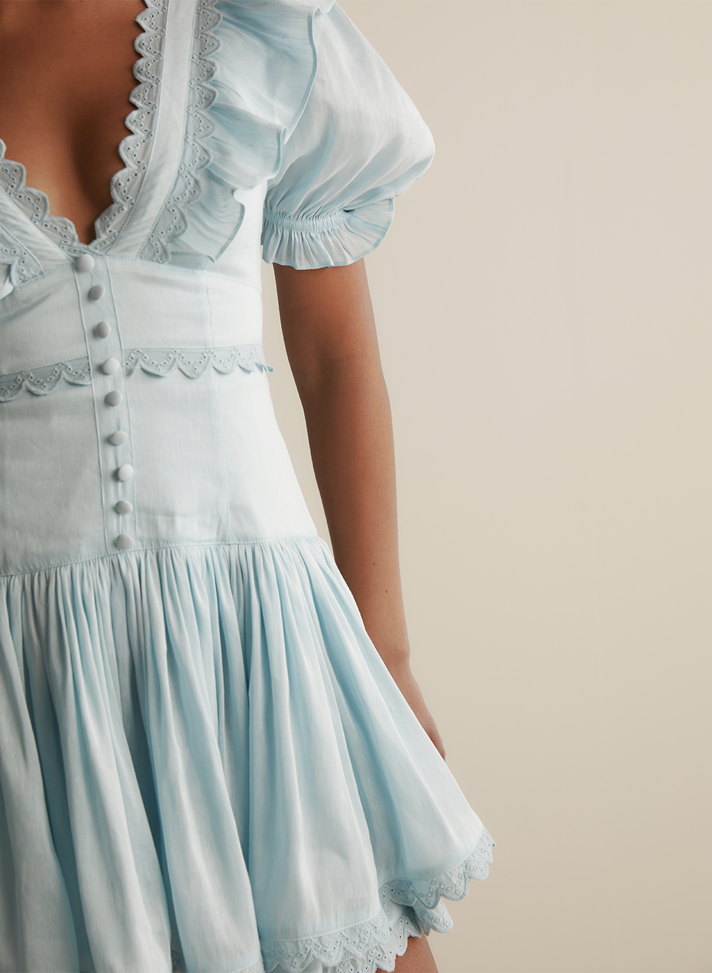 Miranda Silk Linen Mini Dress