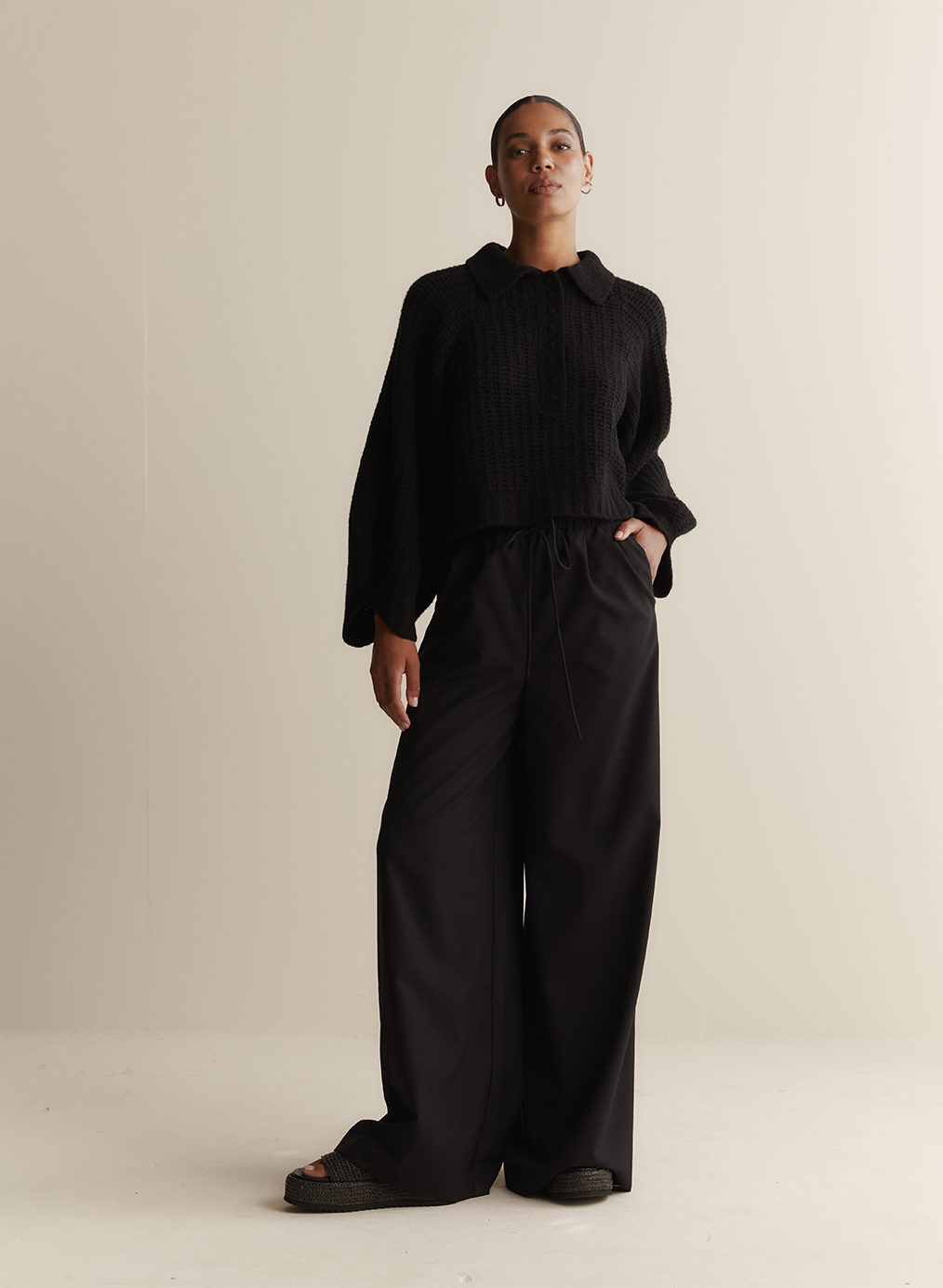 Alena Wool Knit | Black
