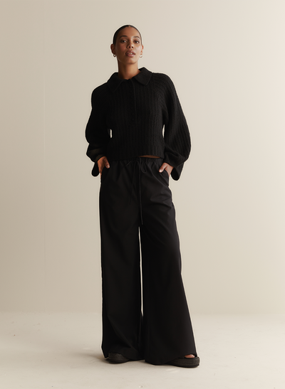 Alena Wool Knit | Black