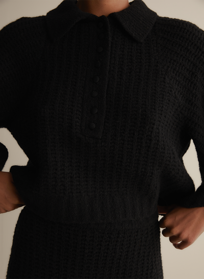 Alena Wool Knit | Black