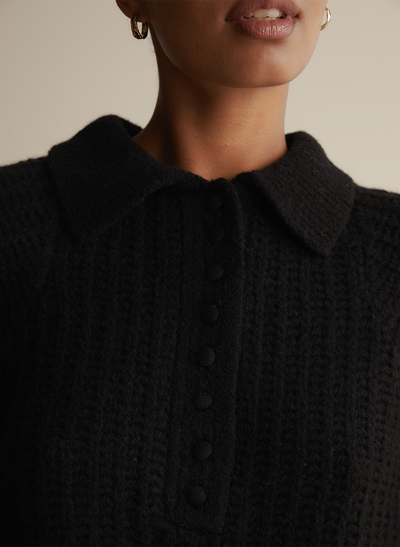 Alena Wool Knit | Black