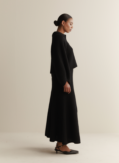 Alena Wool Knit | Black