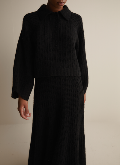 Alena Wool Knit | Black
