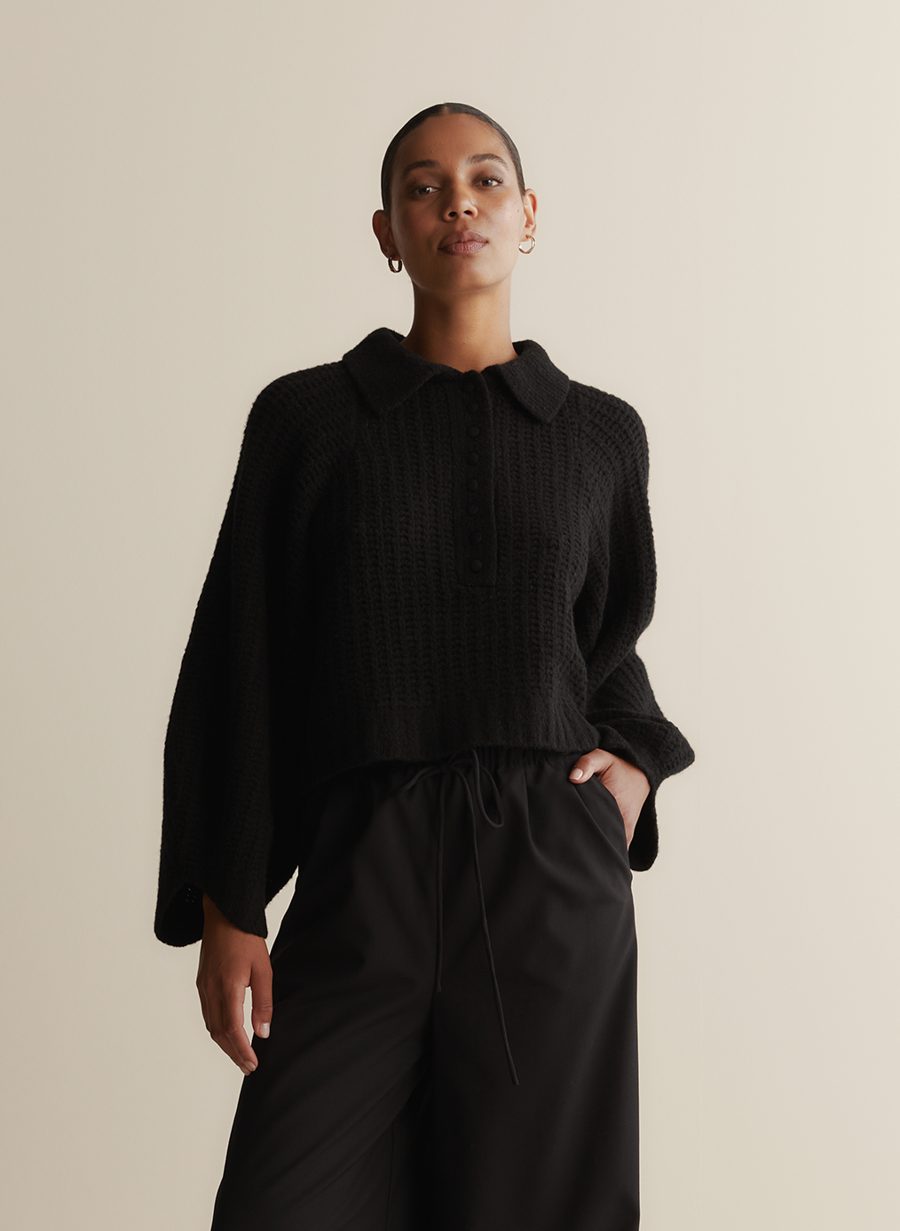 Alena Wool Knit | Black