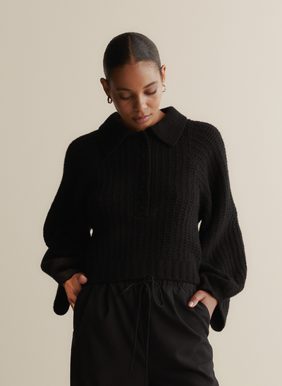 Alena Wool Knit | Black