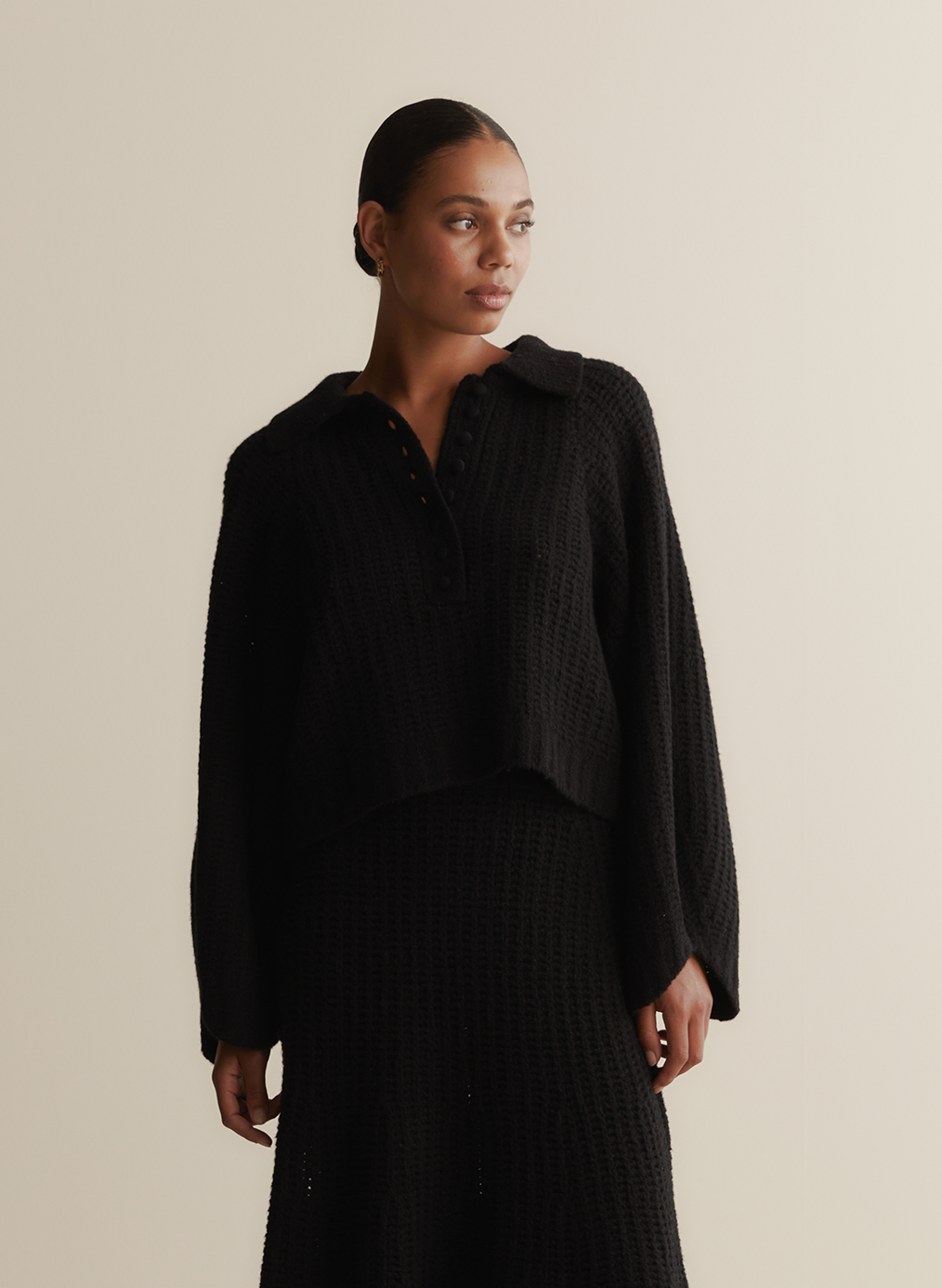 Alena Wool Knit | Black