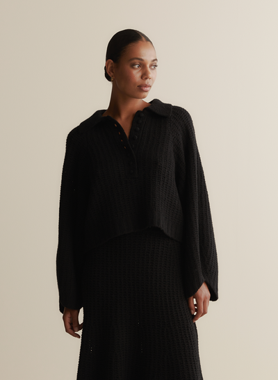 Alena Wool Knit | Black