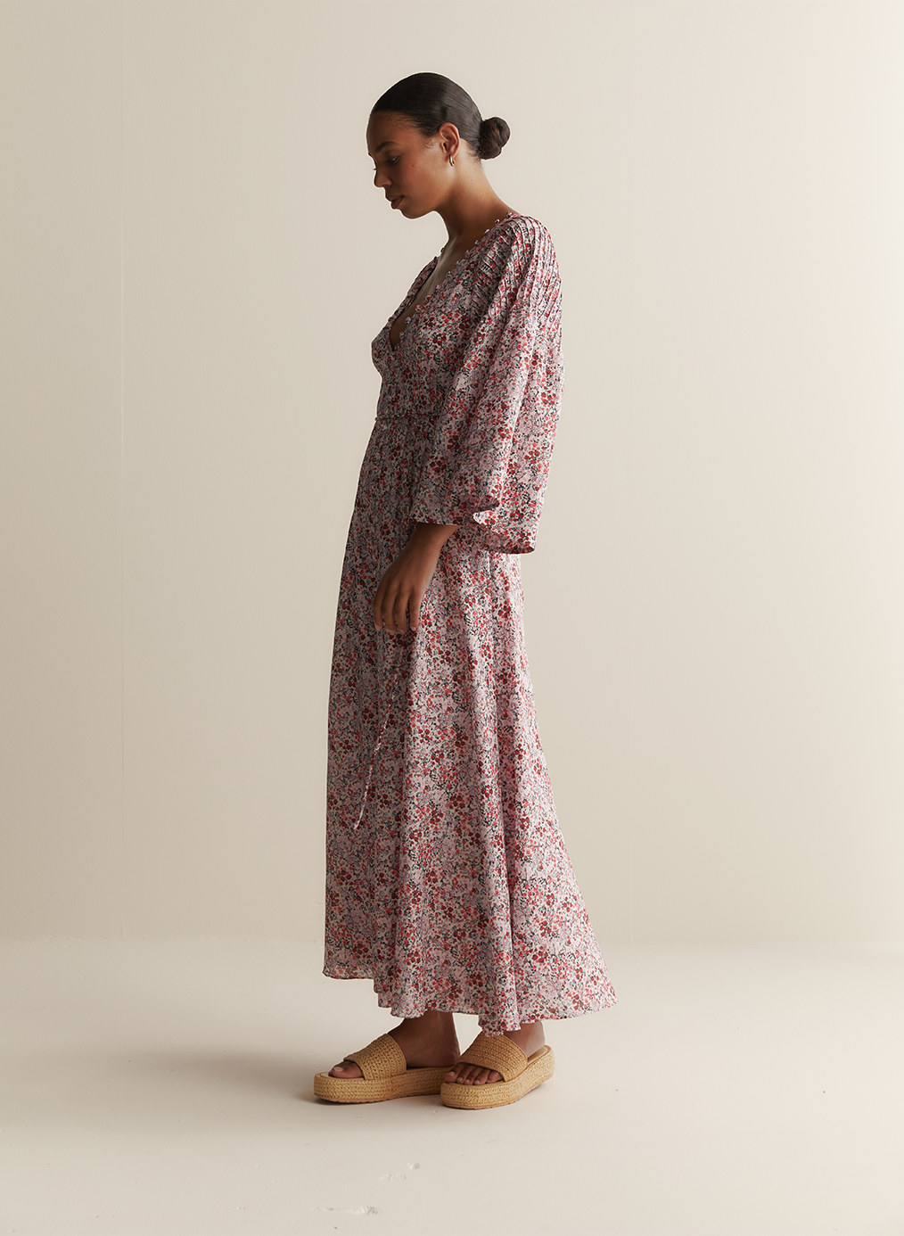 Harper Silk Cotton Maxi Dress