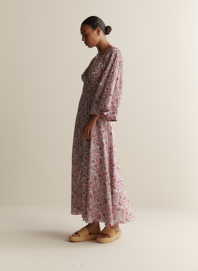 Harper Silk Cotton Maxi Dress