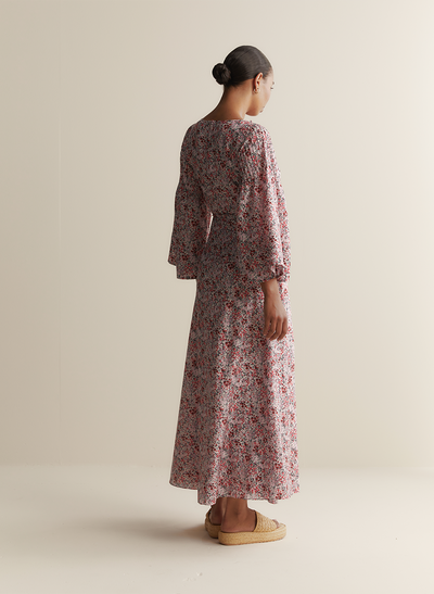Harper Silk Cotton Maxi Dress