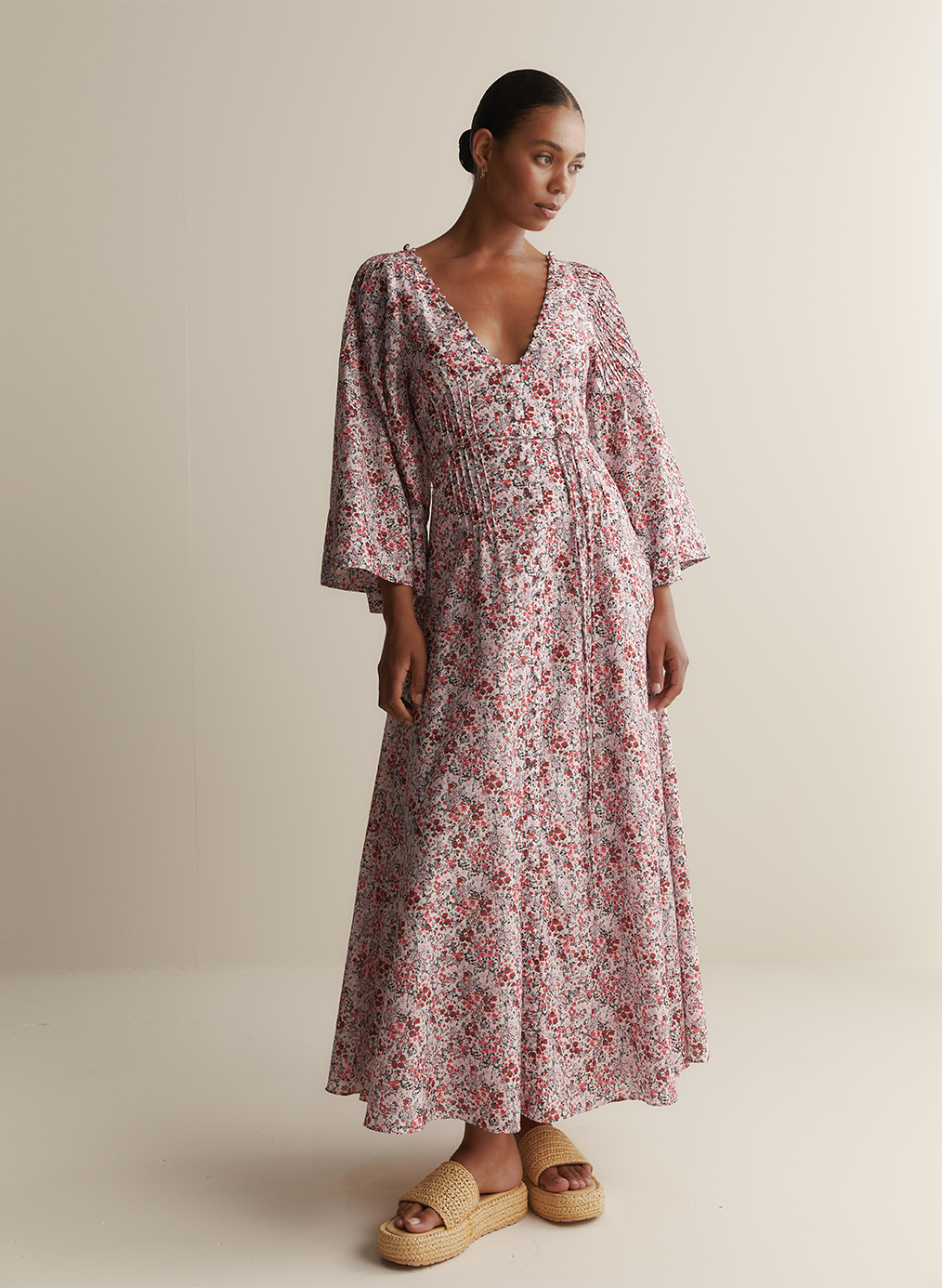 Harper Silk Cotton Maxi Dress