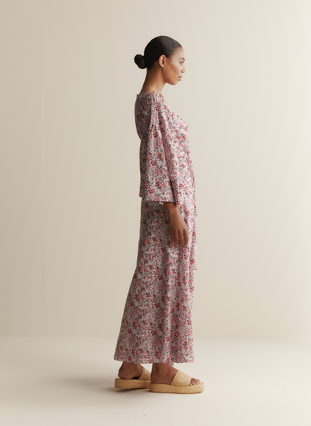 Harper Silk Cotton Maxi Dress
