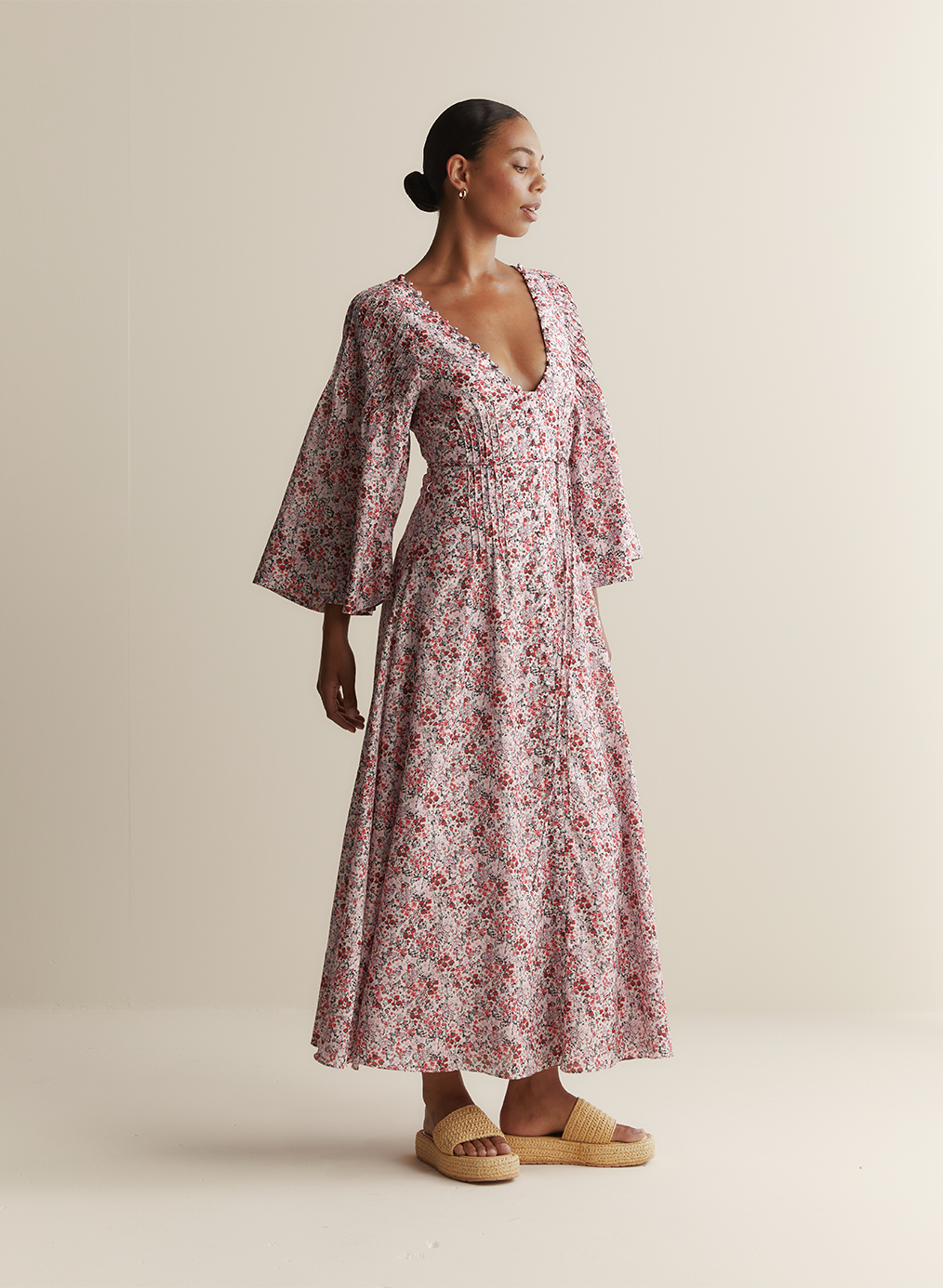Harper Silk Cotton Maxi Dress