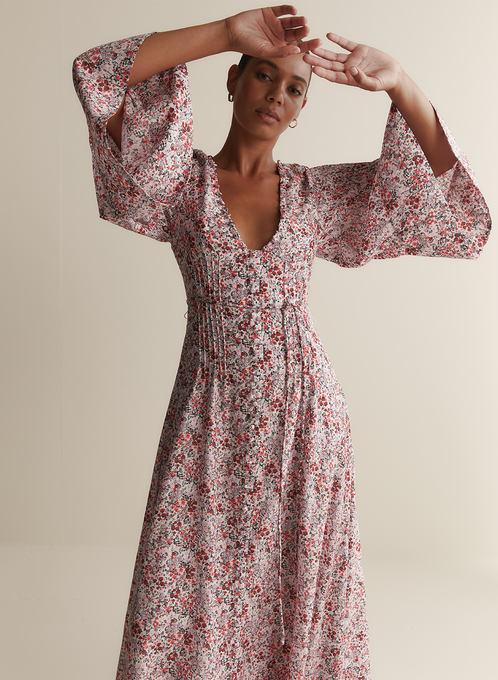 Harper Silk Cotton Maxi Dress