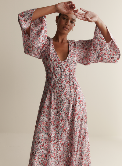 Harper Silk Cotton Maxi Dress