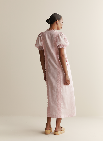 Colleen Linen Ramie Midi Dress | Blossom