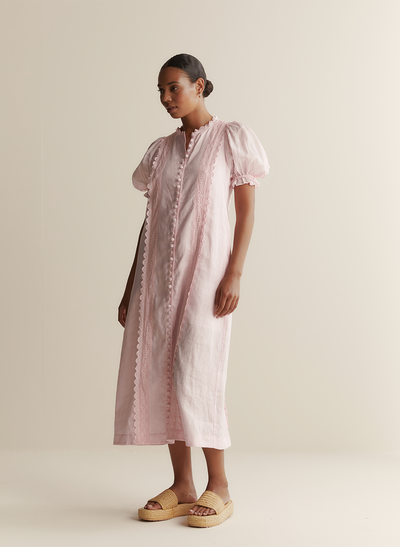 Colleen Linen Ramie Midi Dress | Blossom