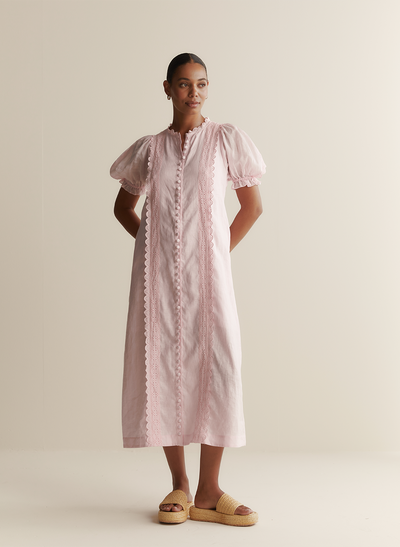 Colleen Linen Ramie Midi Dress | Blossom