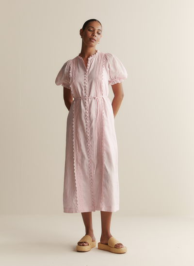 Colleen Linen Ramie Midi Dress | Blossom