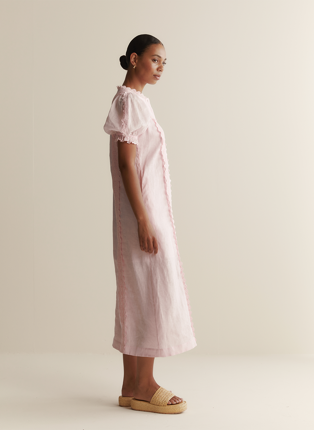 Colleen Linen Ramie Midi Dress | Blossom