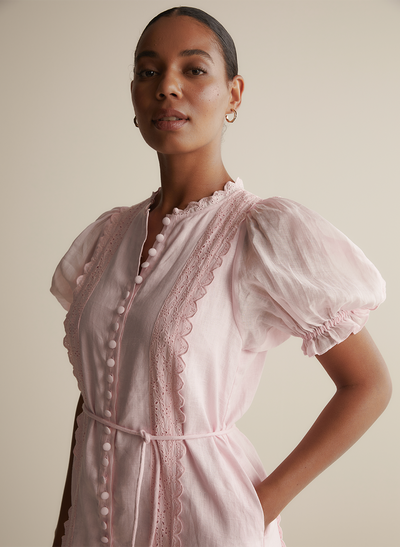 Colleen Linen Ramie Midi Dress | Blossom