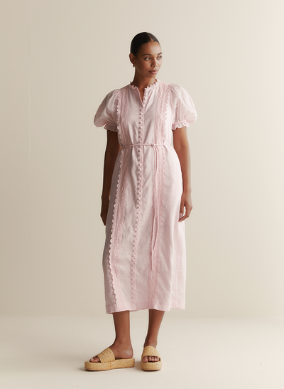 Colleen Linen Ramie Midi Dress | Blossom