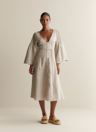 Emery Linen Midi Dress