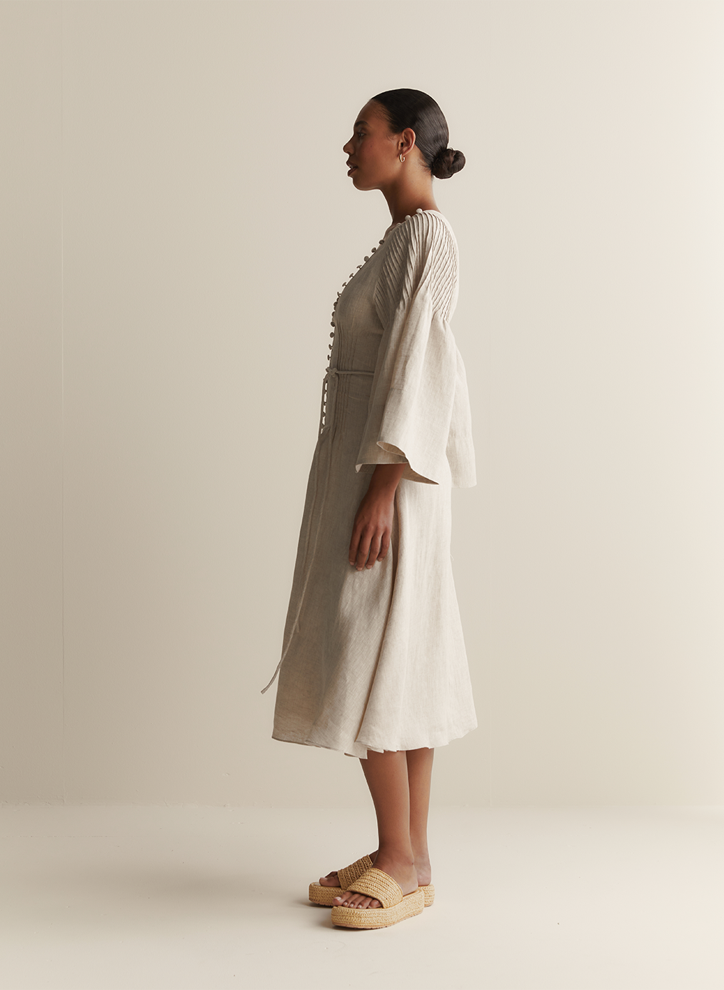 Emery Linen Midi Dress