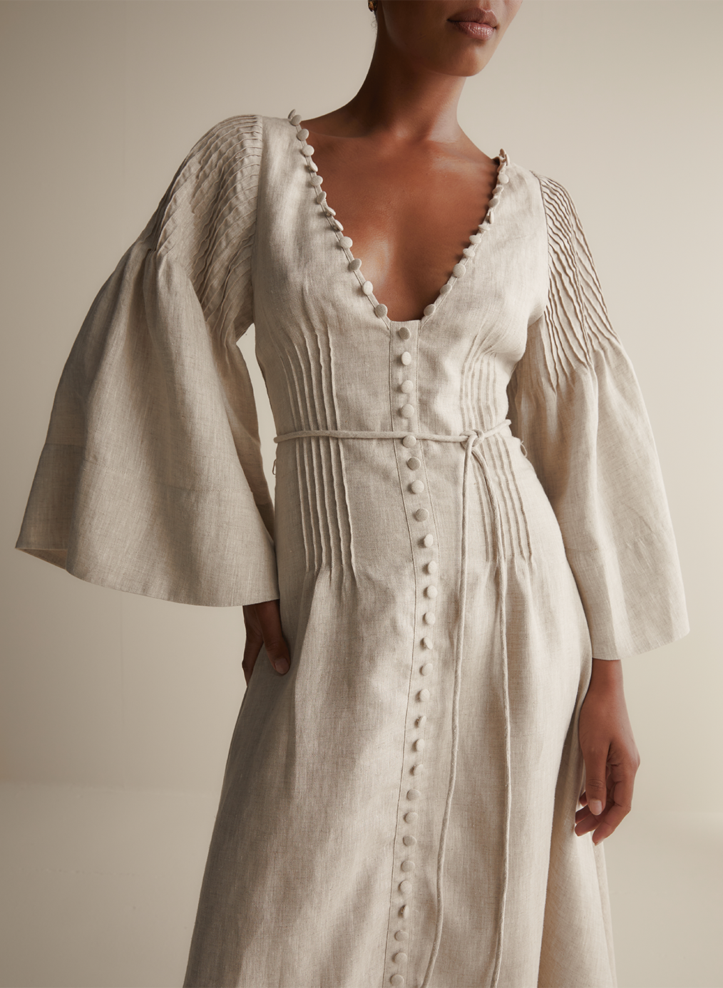 Emery Linen Midi Dress