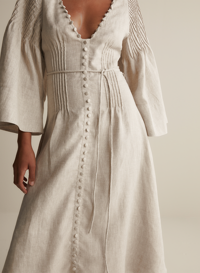 Emery Linen Midi Dress