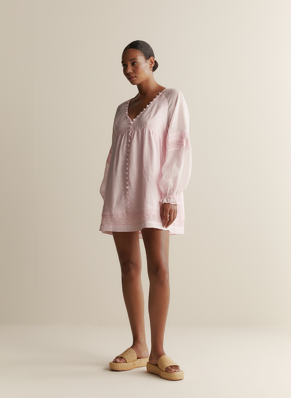 Lillian Linen Ramie Mini Dress | Blossom