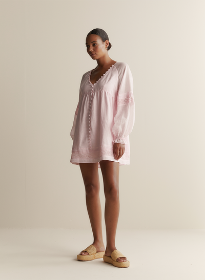 Lillian Linen Ramie Mini Dress | Blossom