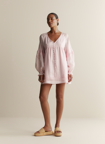 Lillian Linen Ramie Mini Dress | Blossom