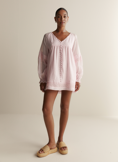 Lillian Linen Ramie Mini Dress | Blossom
