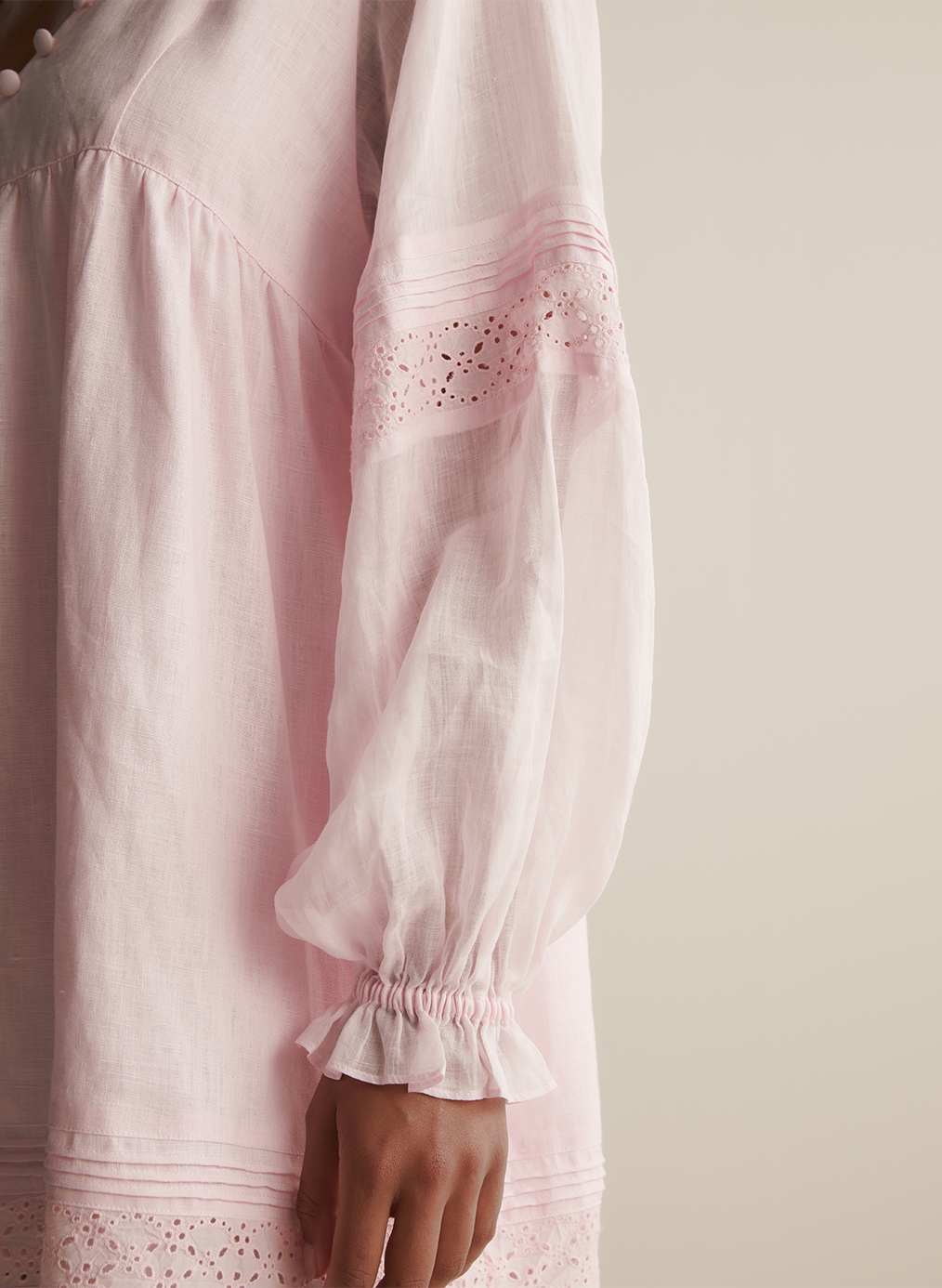 Lillian Linen Ramie Mini Dress | Blossom