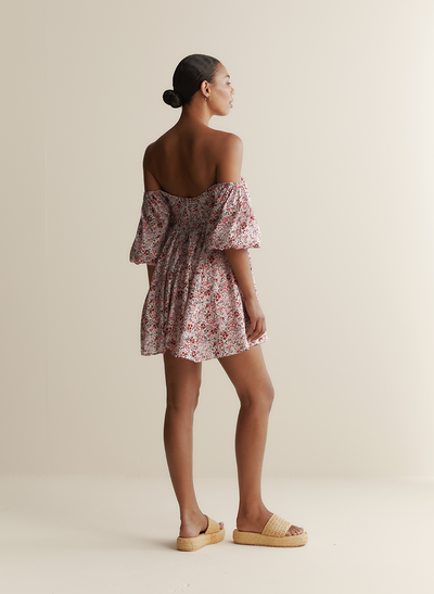 Rowan Silk Linen Mini Dress