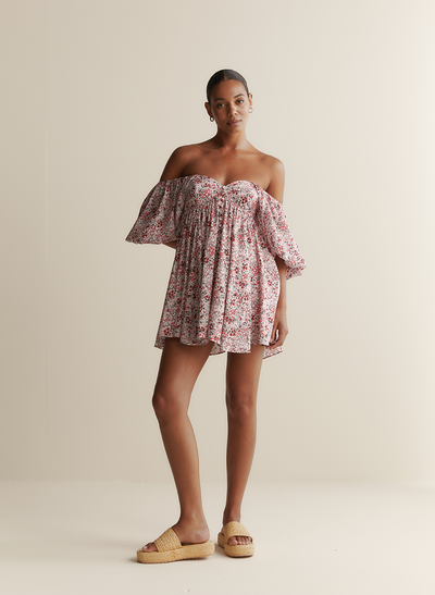 Rowan Silk Linen Mini Dress