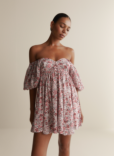 Rowan Silk Linen Mini Dress