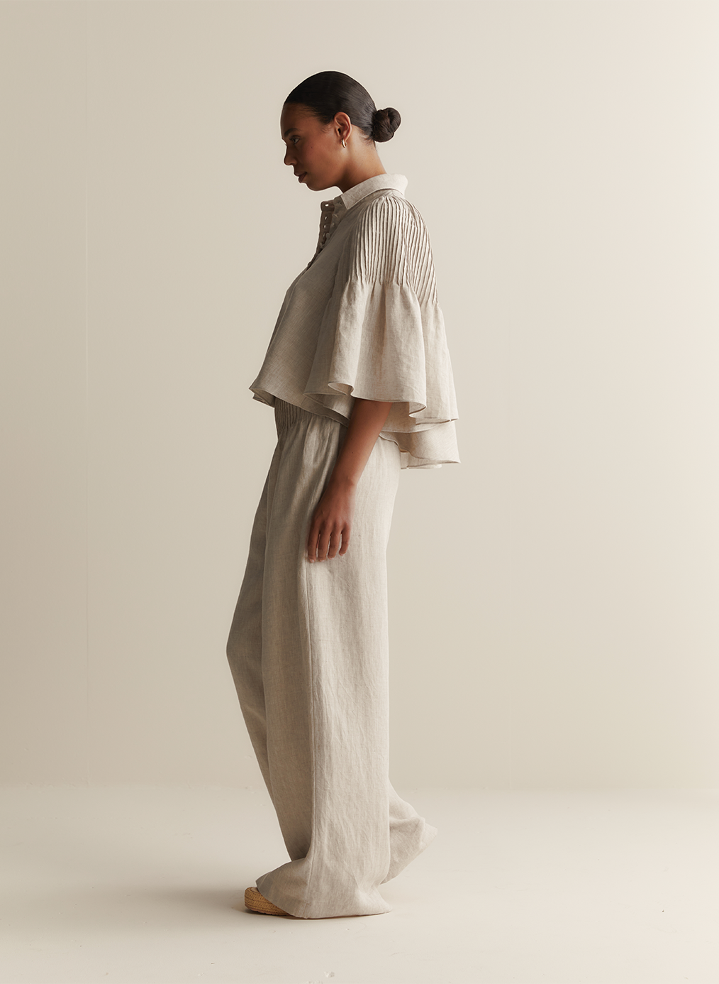 Elodie Linen Palazzo Pant | Flax
