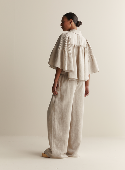 Elodie Linen Palazzo Pant | Flax